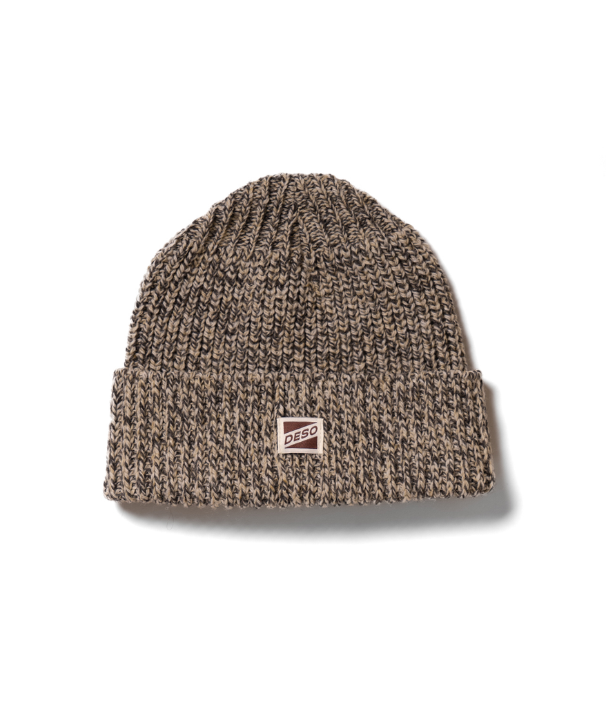 Mariner Cuff Beanie in charcoal color by Deso Supply Co.