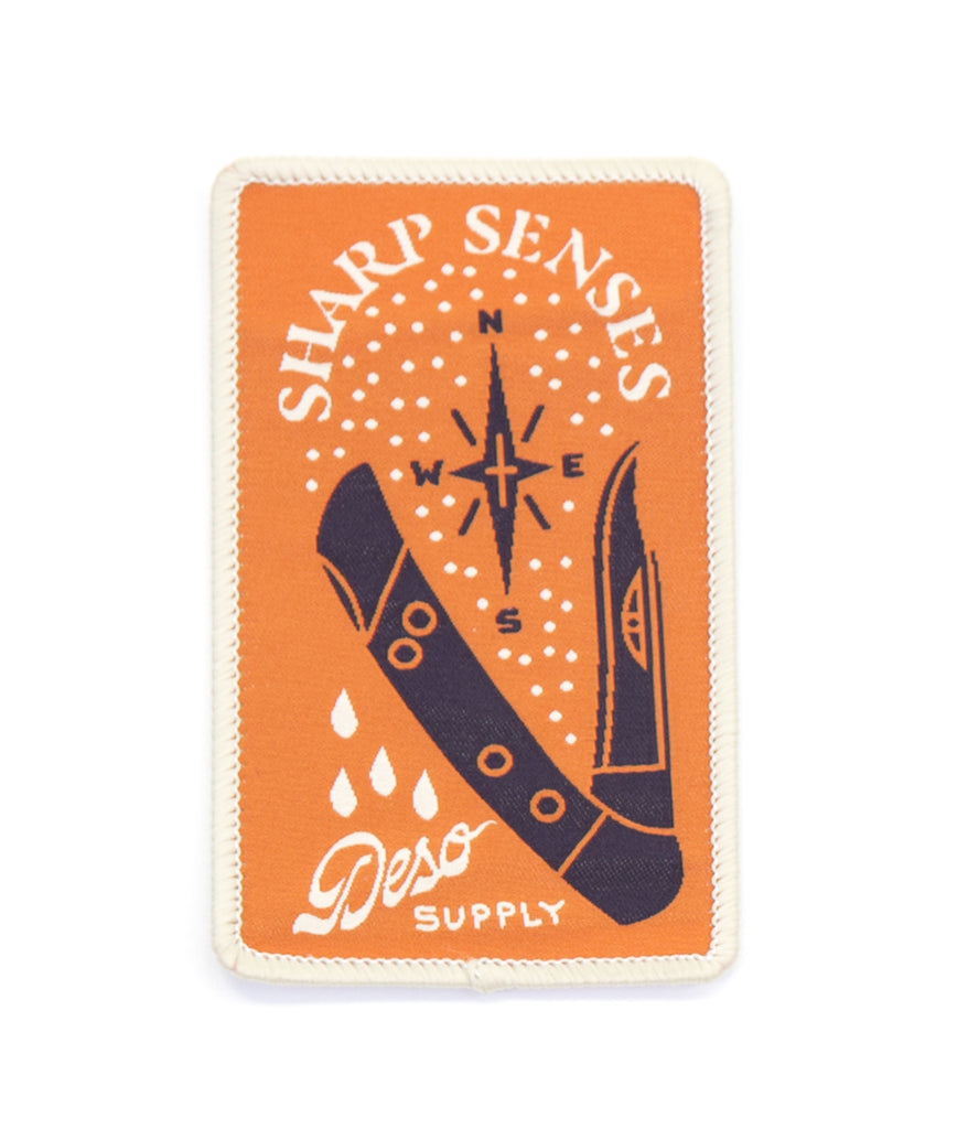 Sharp Senses Patch - Sew On Patch in sunset variant  by Deso Supply Co.