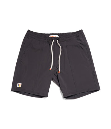 Boca Board Shorts in deep forest color by Deso Supply Co. front view