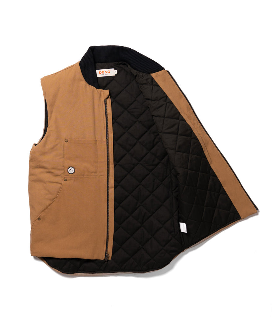 Hard Chore Vest in burley wood color by Deso Supply Co. 2
