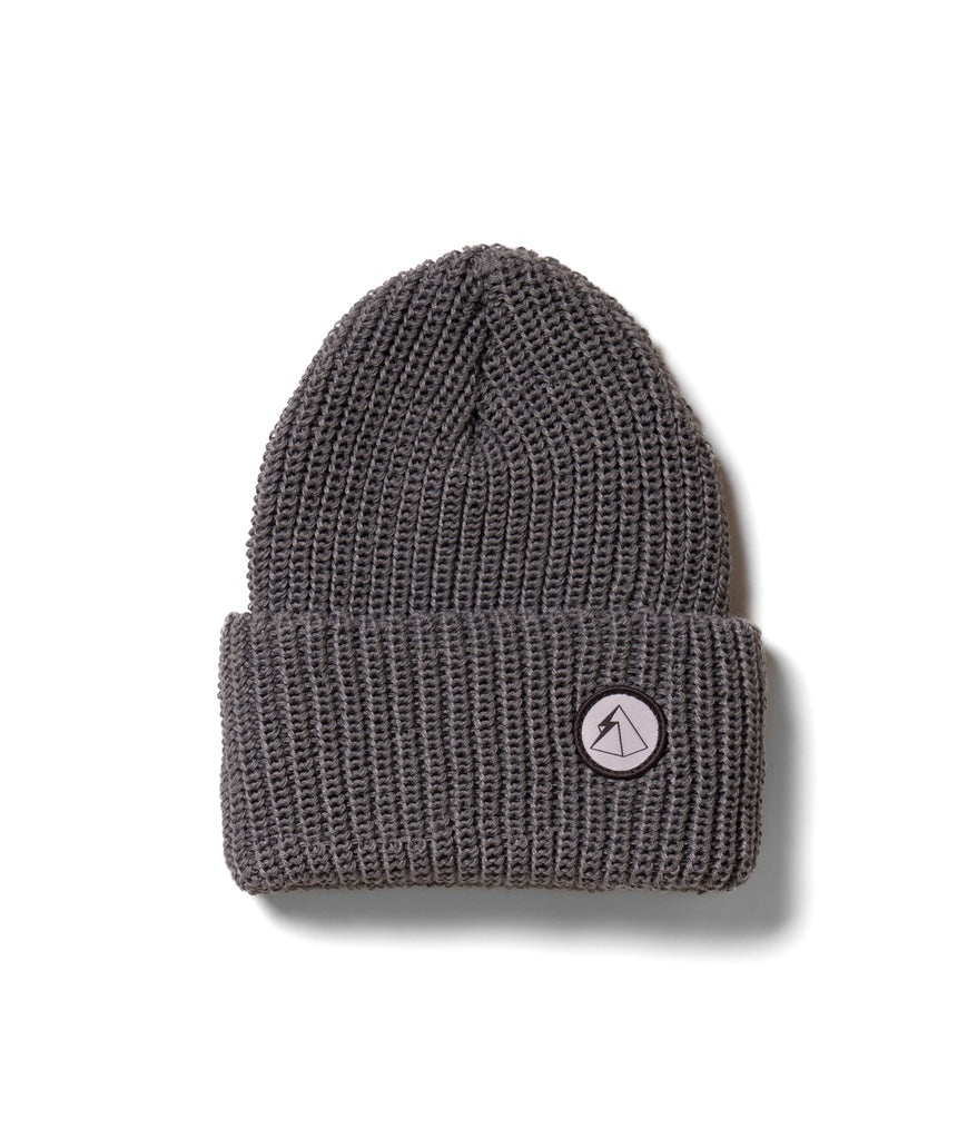 Lumberjack Cuff Repreve Beanie in grey color by Deso Supply Co.