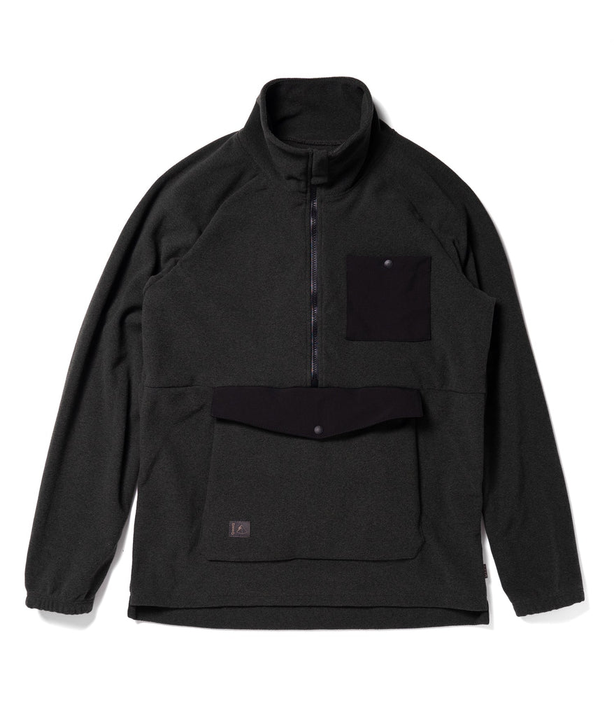 Bridgeport half-zip in charcoal forest color by Deso Supply Co.